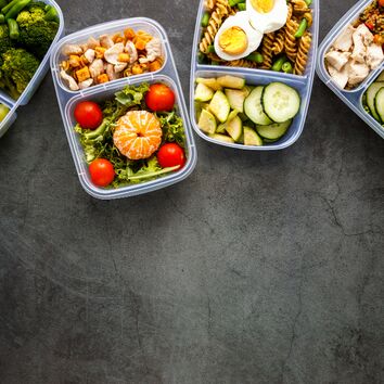 Frischhealtebox mit Mahlzeit