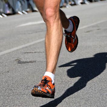 Läufer während eines schnellen Laufes